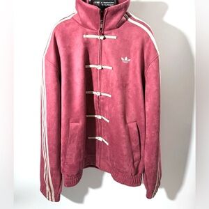 ADIDAS ORIGINALS CCT CHINESE TRACK JACKET 3.1 Soft Red Suede-Like material NWT